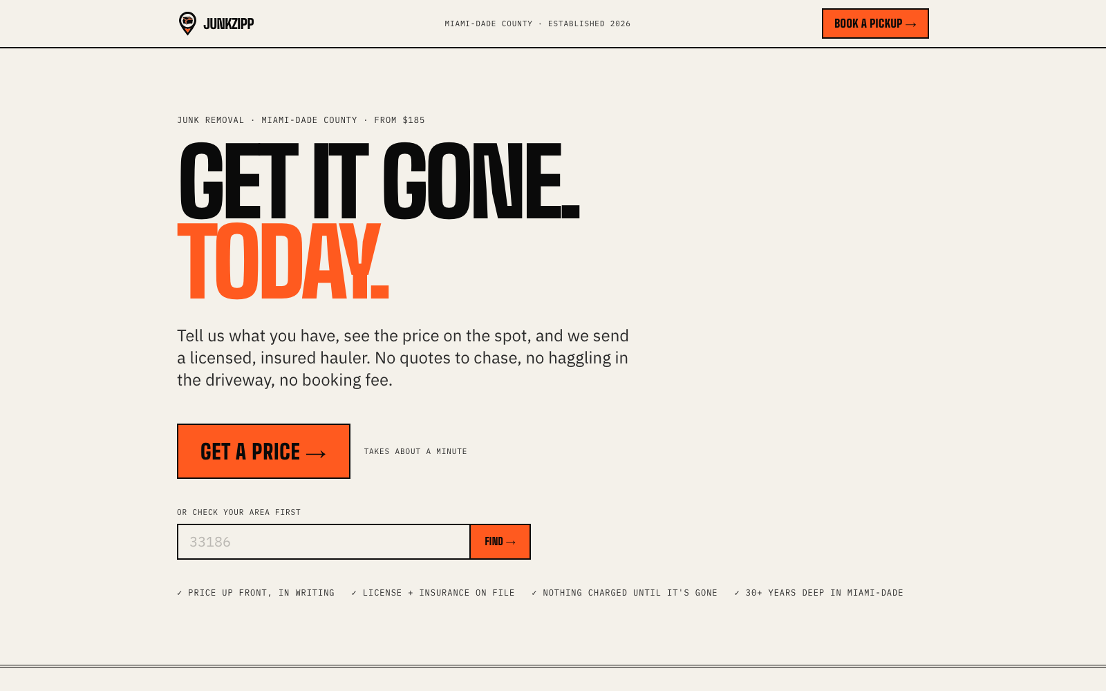 JunkZipp project screenshot